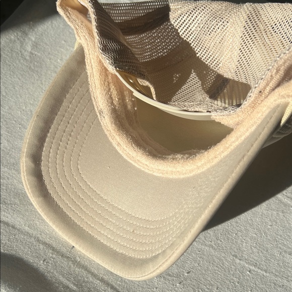 Feather-Embellished Tan Women's Hat for Sale. - Picture 5 of 5